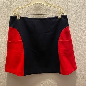 Boden Black and red mini skirt. Pockets on the front side